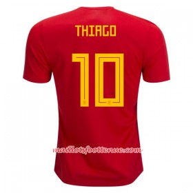 Maillot/Tenue Espagne Thiago 10 Domicile Coupe du monde 2018
